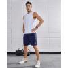 imageNORTHYARD Mens Athletic Running Shorts 7 Workout Gym Short Quick Dry Lightweight Tennis Basketball with Zipper PocketsNavy