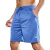 imageNORTHYARD Mens Athletic Running Shorts 7 Workout Gym Short Quick Dry Lightweight Tennis Basketball with Zipper PocketsBlueheather