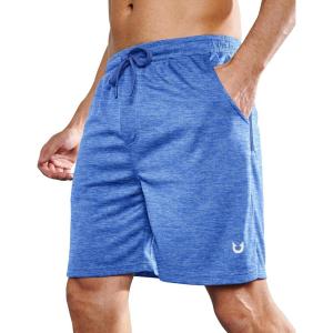 imageNORTHYARD Mens Athletic Running Shorts 7 Workout Gym Short Quick Dry Lightweight Tennis Basketball with Zipper PocketsBlueheather
