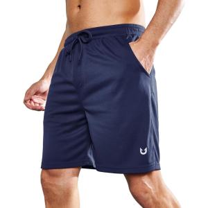 imageNORTHYARD Mens Athletic Running Shorts 7 Workout Gym Short Quick Dry Lightweight Tennis Basketball with Zipper PocketsNavy