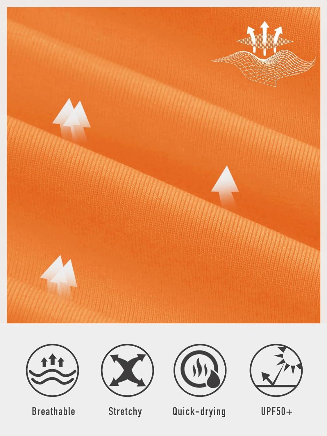 imageNORTHYARD Mens Athletic Gym TShirtsWorkout Running Breathable ShortSleeve Sports Performance Shirts Top TeeOrange