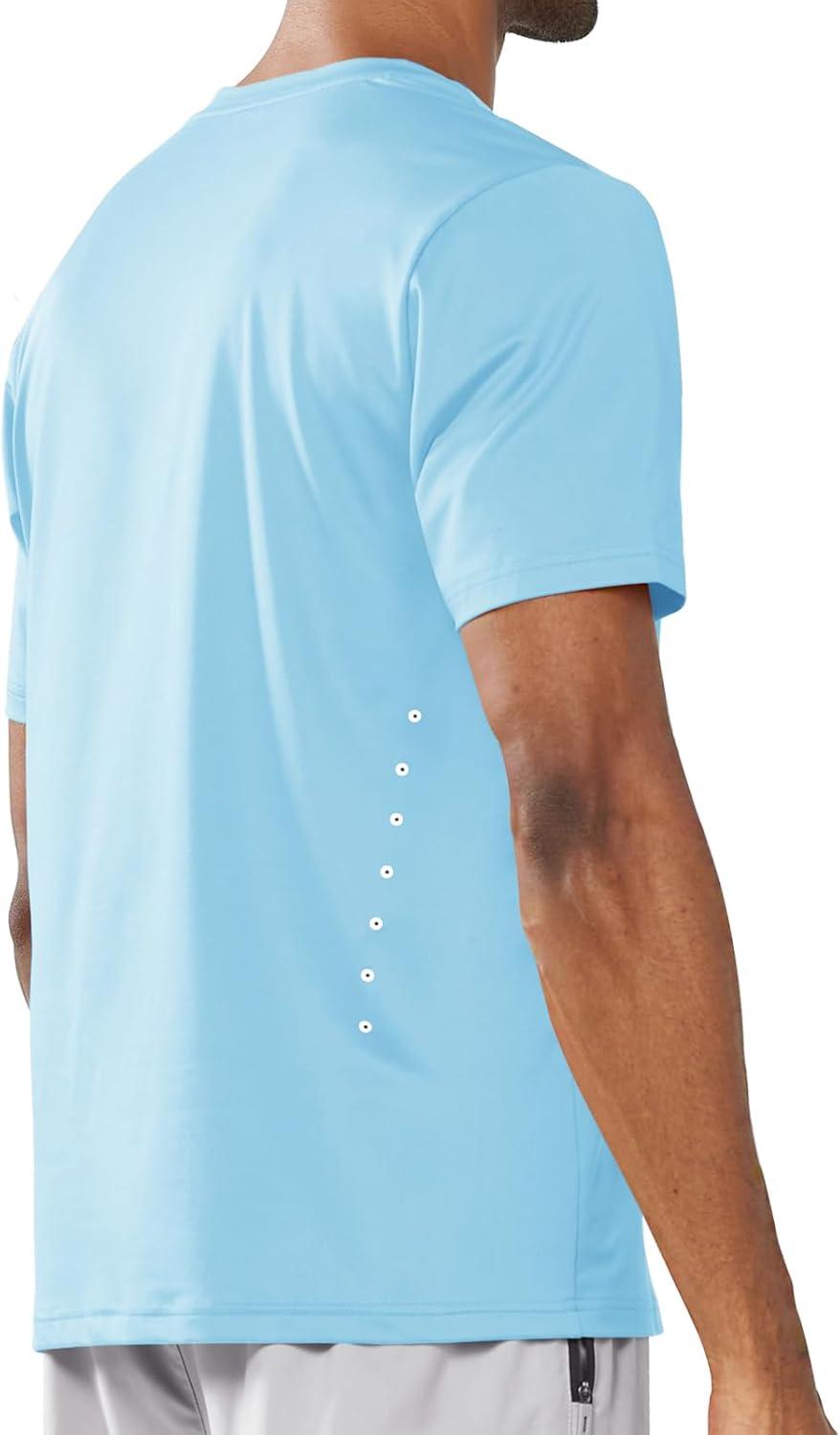 imageNORTHYARD Mens Athletic Gym TShirtsWorkout Running Breathable ShortSleeve Sports Performance Shirts Top TeeSkyblue