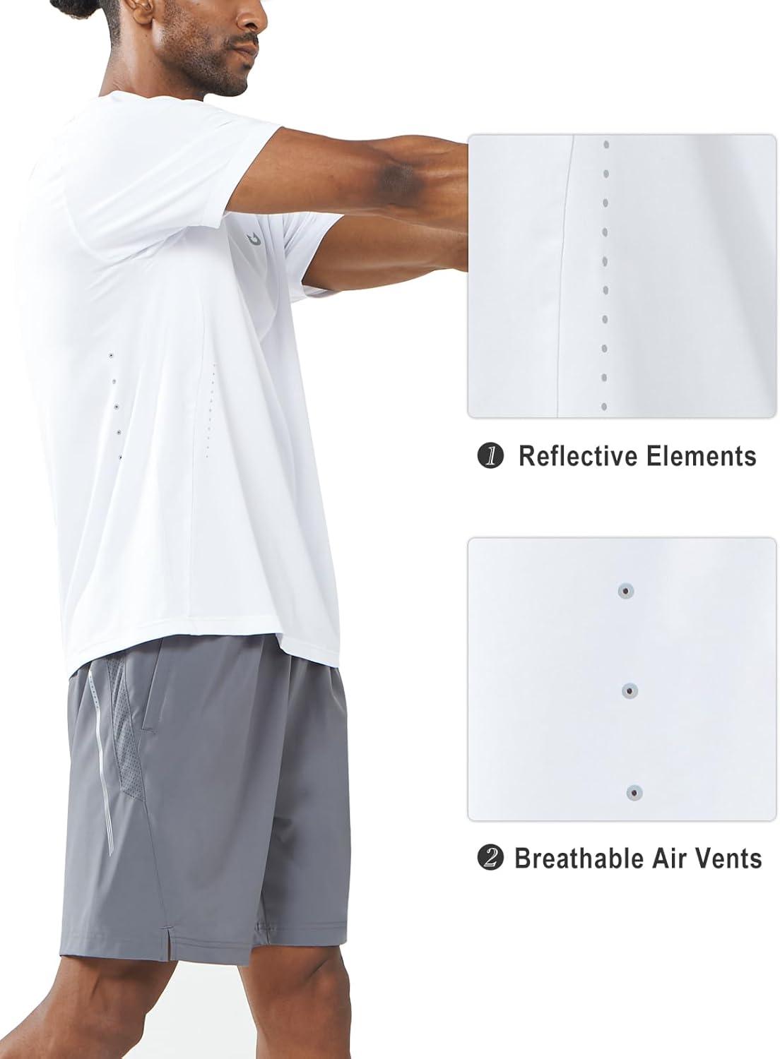 imageNORTHYARD Mens Athletic Gym TShirtsWorkout Running Breathable ShortSleeve Sports Performance Shirts Top TeeWhite
