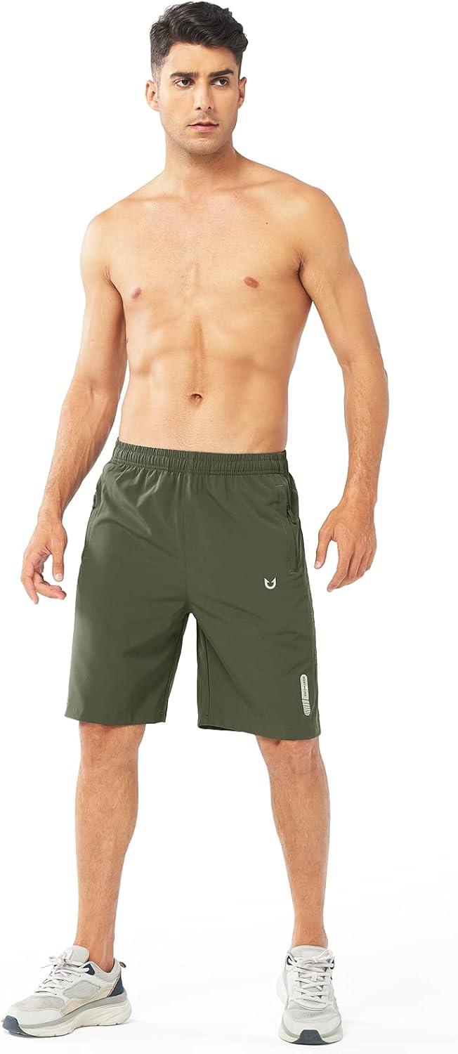 imageNORTHYARD Mens Athletic Running Shorts Quick Dry Workout Shorts 7quot 5quot 9quot Lightweight Sports Gym Basketball Tennis HikingArmygreen
