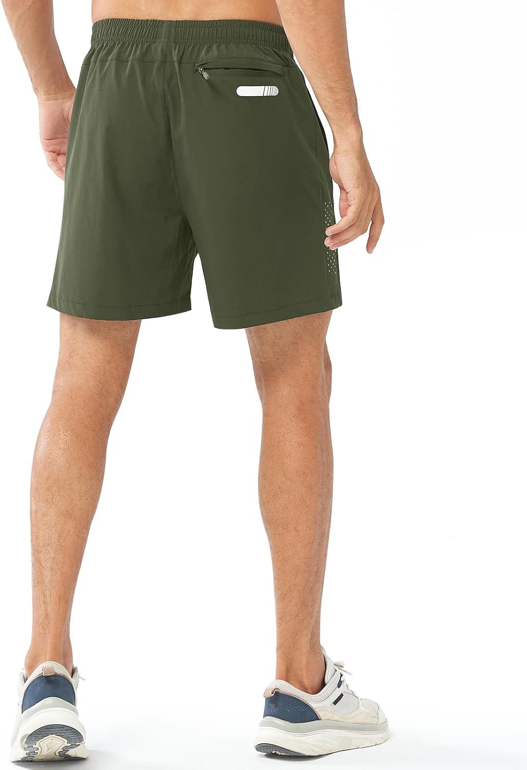 imageNORTHYARD Mens Athletic Running Shorts Quick Dry Workout Shorts 7quot 5quot 9quot Lightweight Sports Gym Basketball Tennis HikingArmygreen