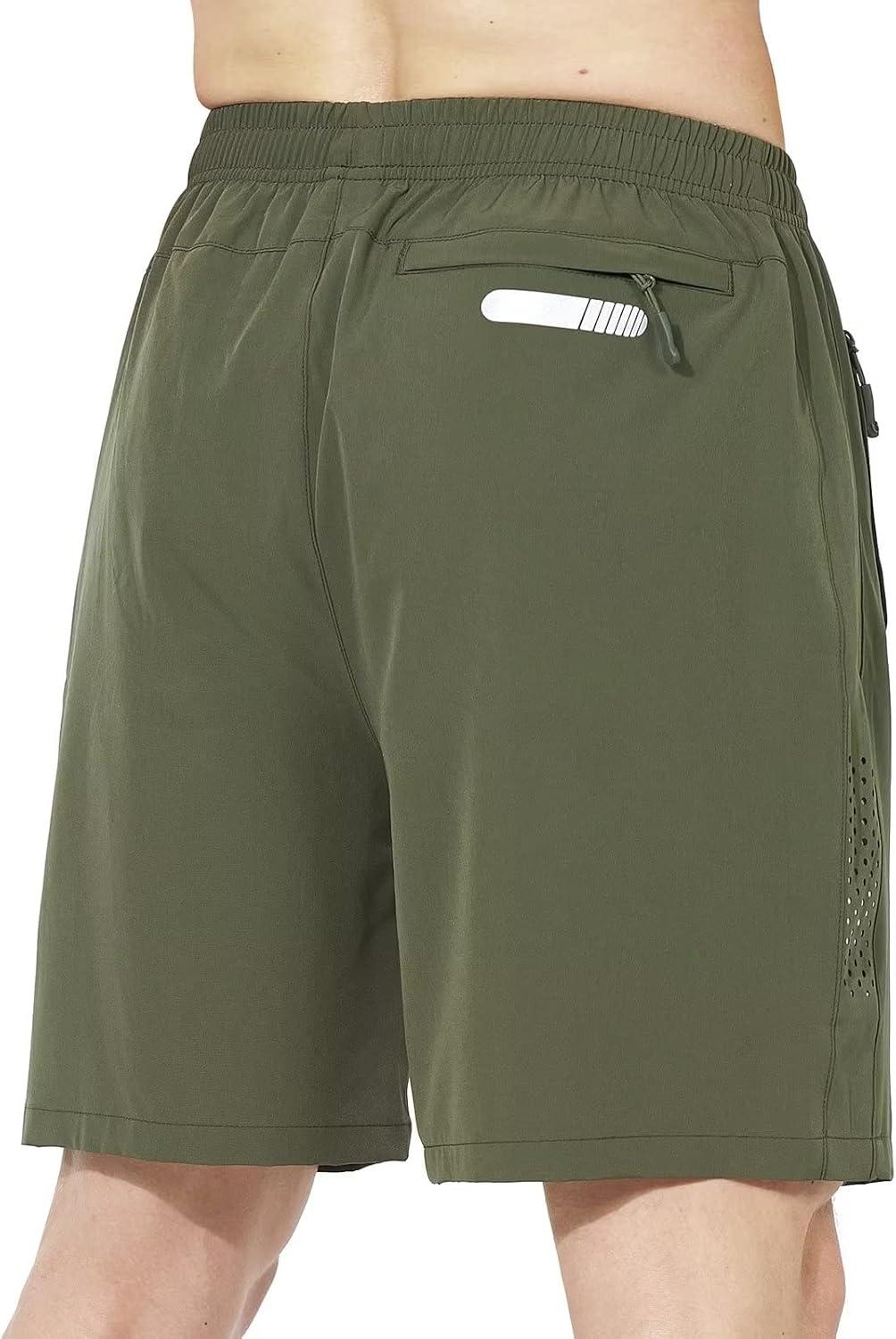imageNORTHYARD Mens Athletic Running Shorts Quick Dry Workout Shorts 7quot 5quot 9quot Lightweight Sports Gym Basketball Tennis HikingArmygreen