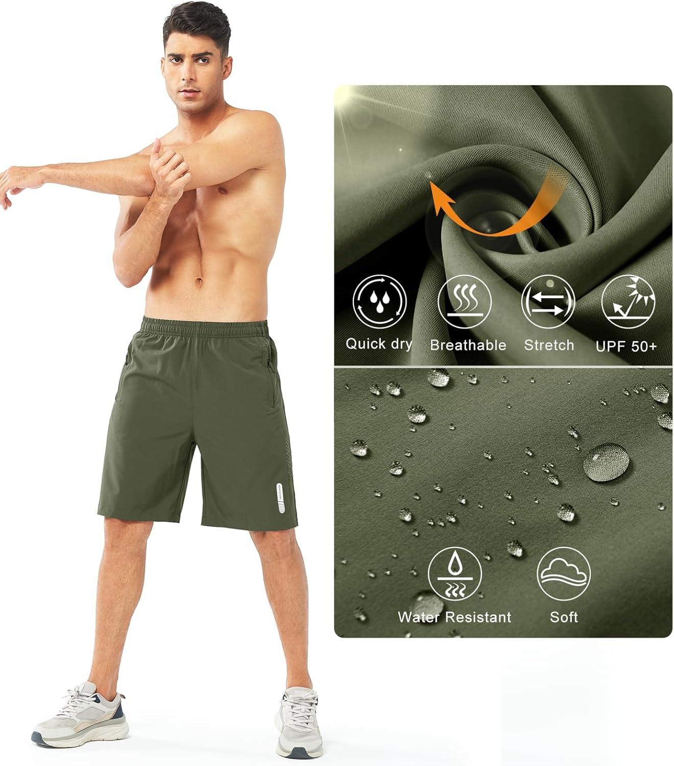 imageNORTHYARD Mens Athletic Running Shorts Quick Dry Workout Shorts 7quot 5quot 9quot Lightweight Sports Gym Basketball Tennis HikingArmygreen