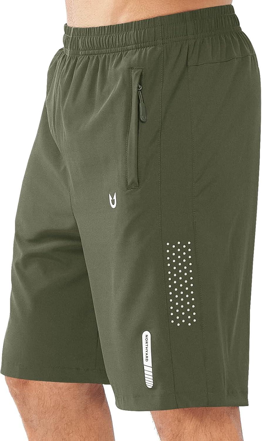imageNORTHYARD Mens Athletic Running Shorts Quick Dry Workout Shorts 7quot 5quot 9quot Lightweight Sports Gym Basketball Tennis HikingArmygreen