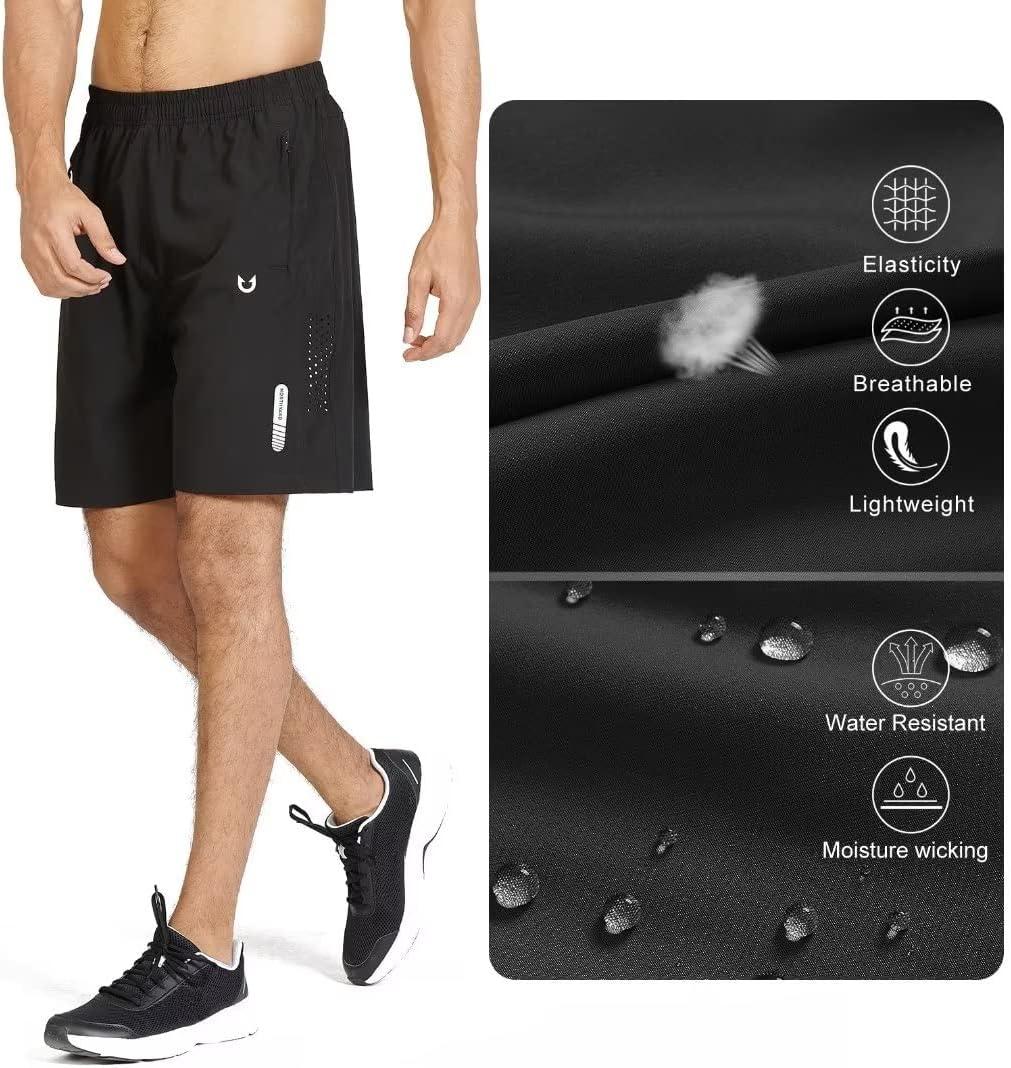 imageNORTHYARD Mens Athletic Running Shorts Quick Dry Workout Shorts 7quot 5quot 9quot Lightweight Sports Gym Basketball Tennis HikingBlack