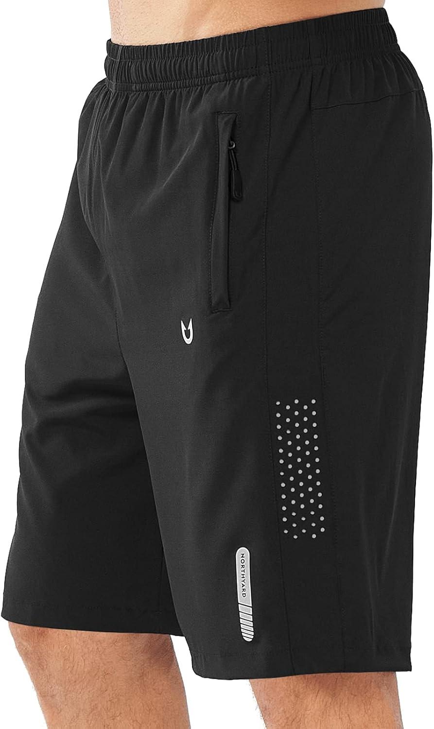 imageNORTHYARD Mens Athletic Running Shorts Quick Dry Workout Shorts 7quot 5quot 9quot Lightweight Sports Gym Basketball Tennis HikingBlack