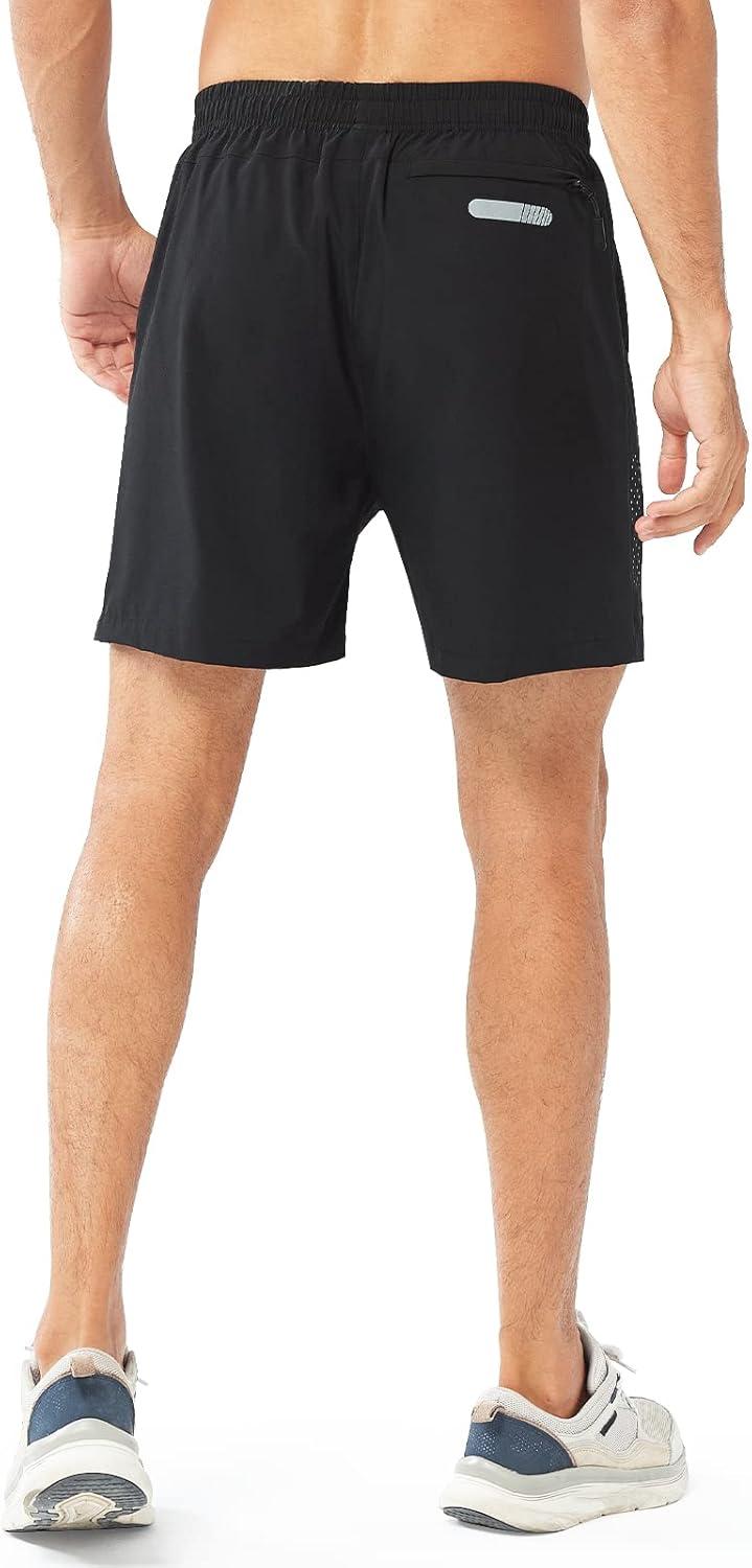 imageNORTHYARD Mens Athletic Running Shorts Quick Dry Workout Shorts 7quot 5quot 9quot Lightweight Sports Gym Basketball Tennis HikingBlack