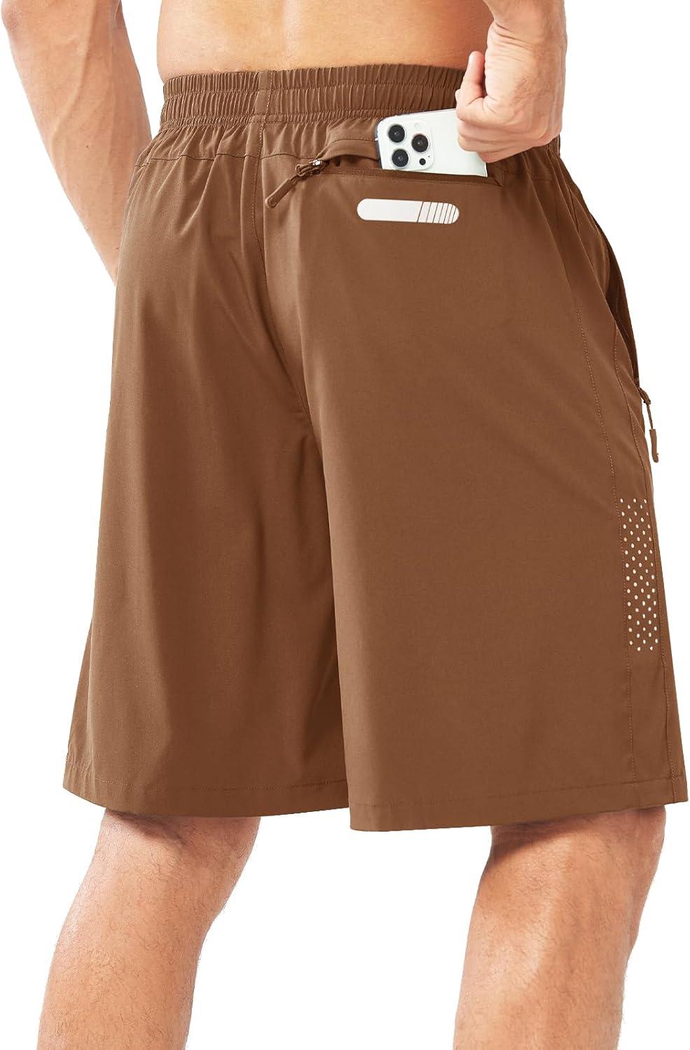 imageNORTHYARD Mens Athletic Running Shorts Quick Dry Workout Shorts 7quot 5quot 9quot Lightweight Sports Gym Basketball Tennis HikingBrown
