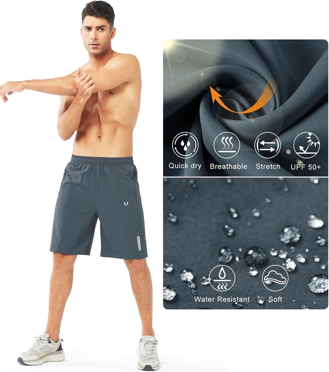 imageNORTHYARD Mens Athletic Running Shorts Quick Dry Workout Shorts 7quot 5quot 9quot Lightweight Sports Gym Basketball Tennis HikingCoolgrey
