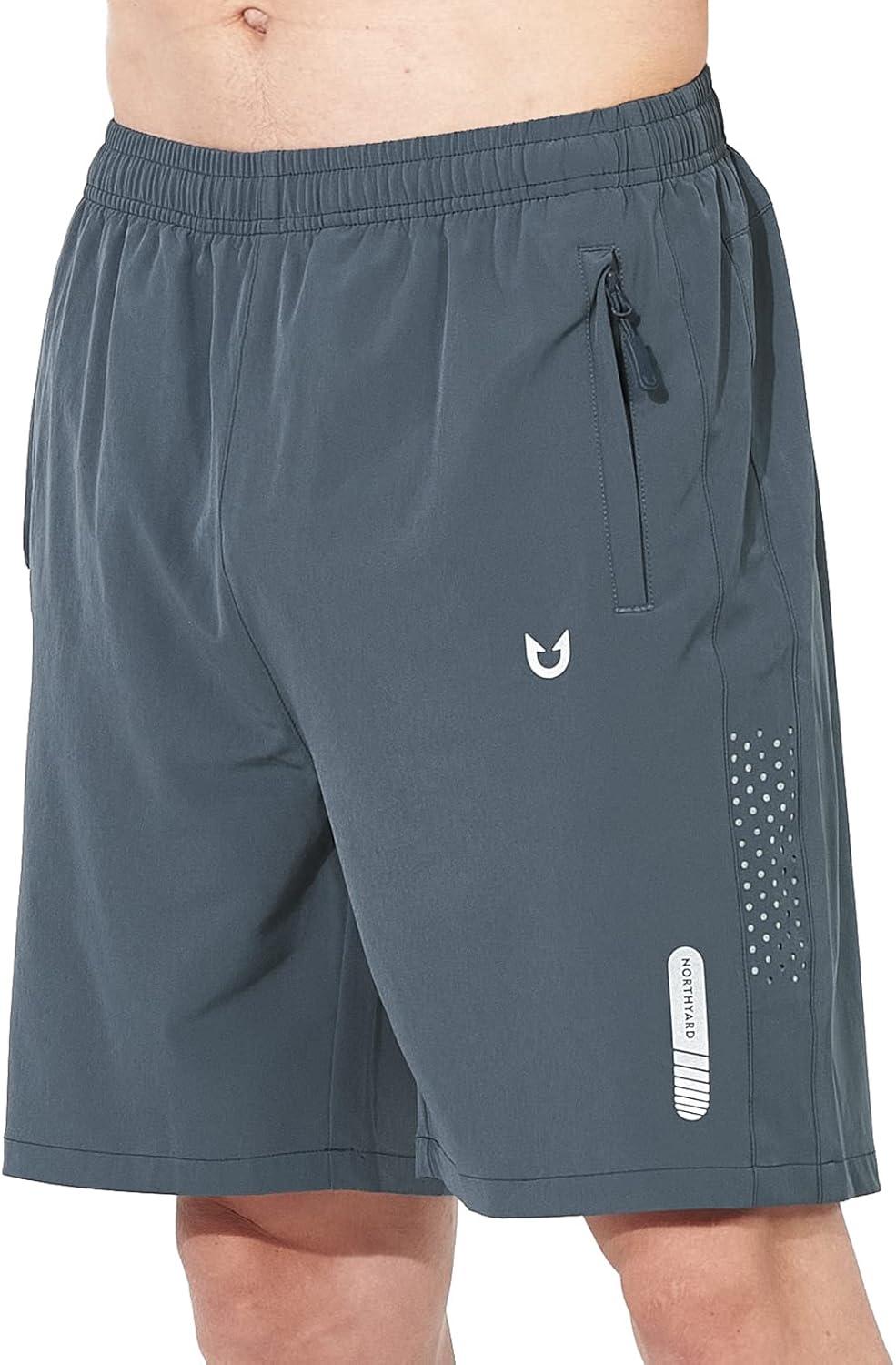 imageNORTHYARD Mens Athletic Running Shorts Quick Dry Workout Shorts 7quot 5quot 9quot Lightweight Sports Gym Basketball Tennis HikingCoolgrey