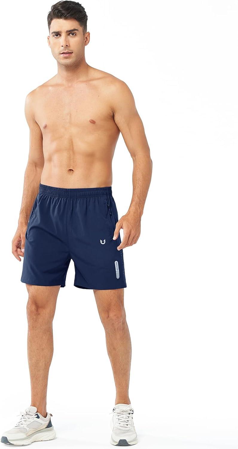 imageNORTHYARD Mens Athletic Running Shorts Quick Dry Workout Shorts 7quot 5quot 9quot Lightweight Sports Gym Basketball Tennis HikingDarkblue