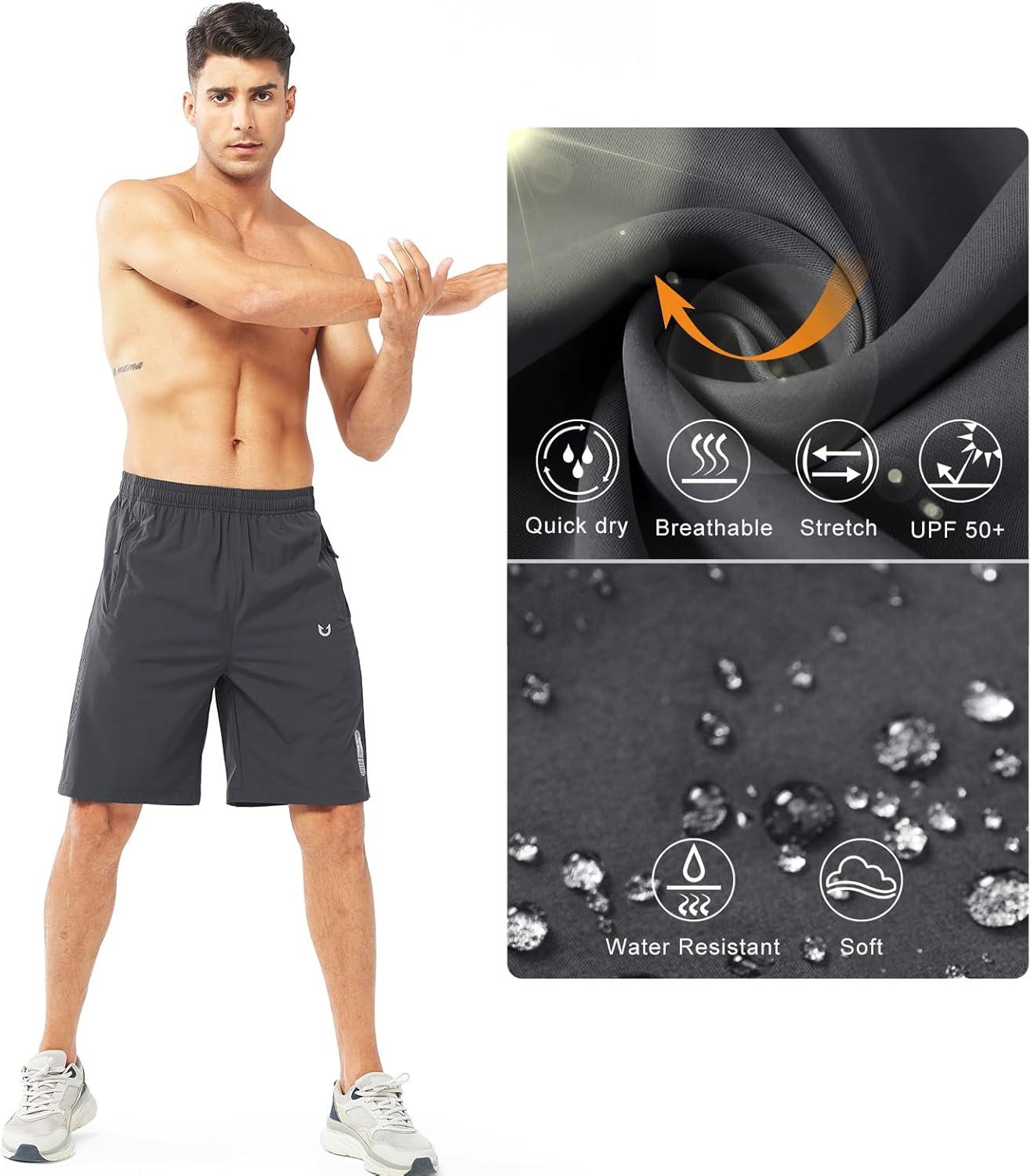 imageNORTHYARD Mens Athletic Running Shorts Quick Dry Workout Shorts 7quot 5quot 9quot Lightweight Sports Gym Basketball Tennis HikingDarkgrey