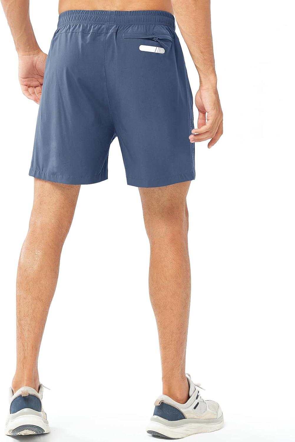 imageNORTHYARD Mens Athletic Running Shorts Quick Dry Workout Shorts 7quot 5quot 9quot Lightweight Sports Gym Basketball Tennis HikingFederalblue