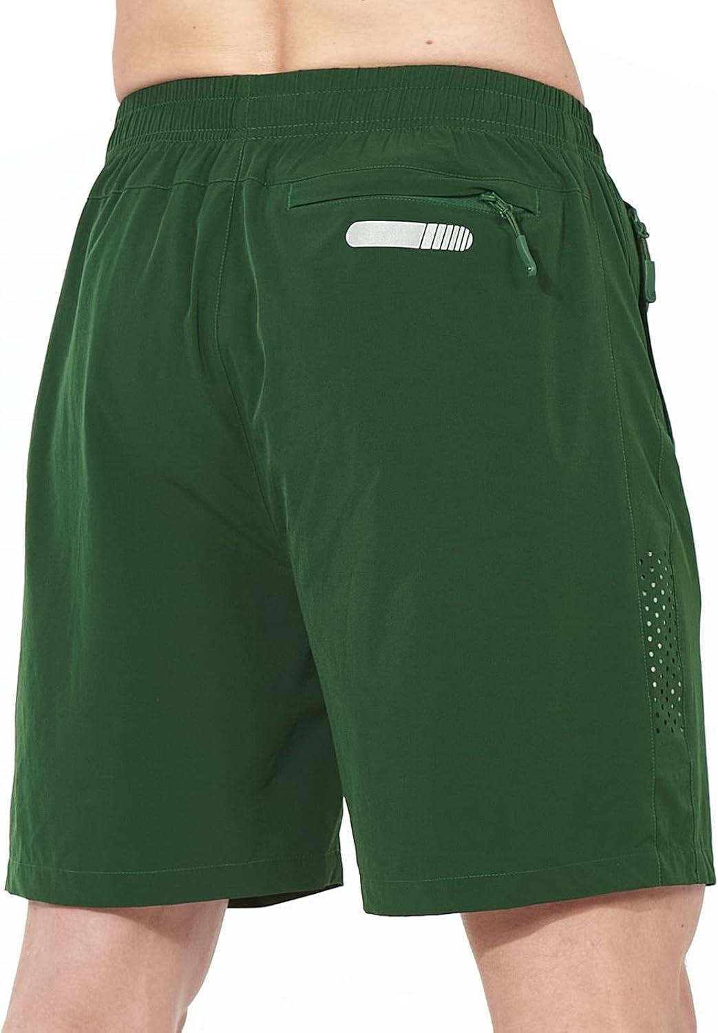 imageNORTHYARD Mens Athletic Running Shorts Quick Dry Workout Shorts 7quot 5quot 9quot Lightweight Sports Gym Basketball Tennis HikingGreen