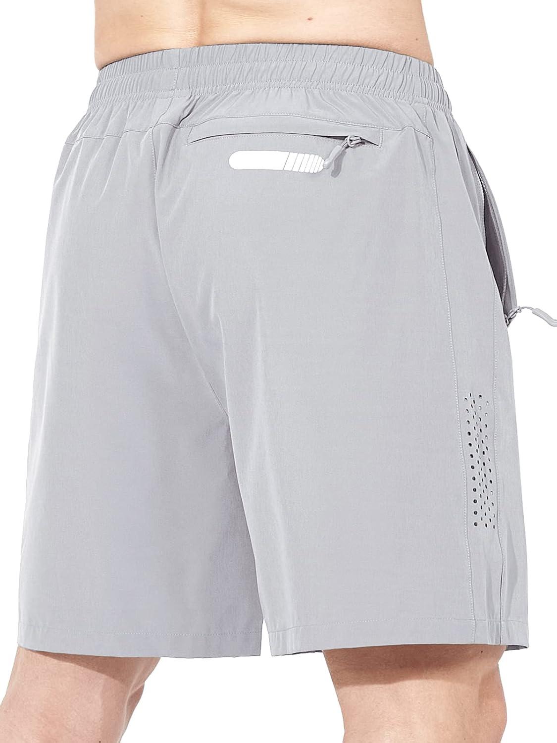 imageNORTHYARD Mens Athletic Running Shorts Quick Dry Workout Shorts 7quot 5quot 9quot Lightweight Sports Gym Basketball Tennis HikingGrey