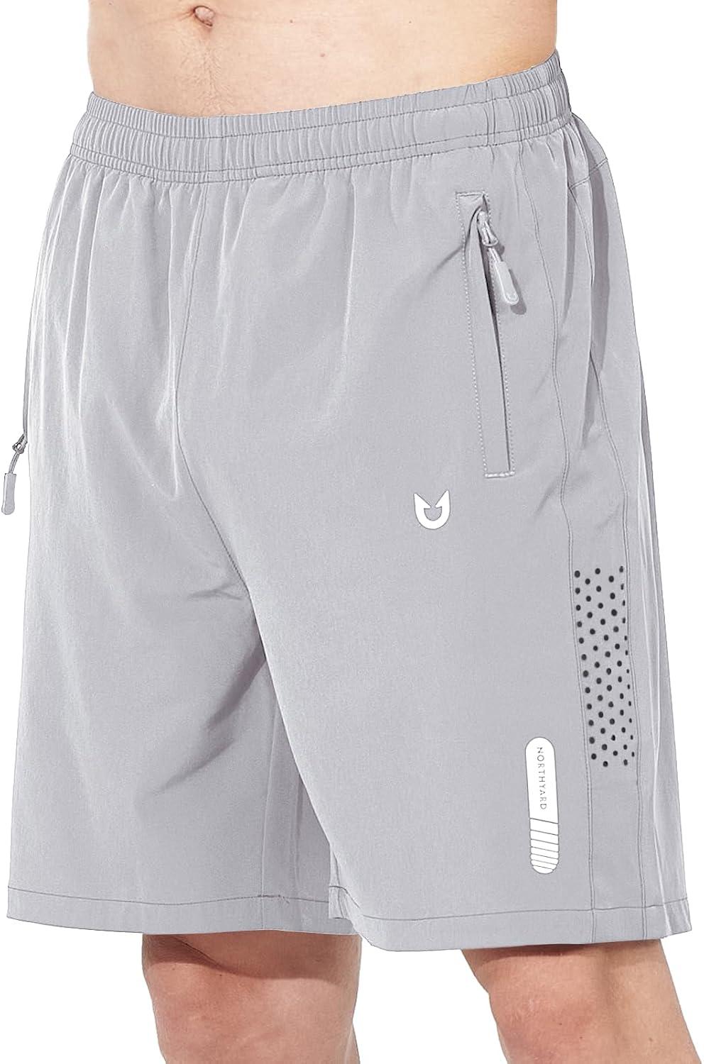 imageNORTHYARD Mens Athletic Running Shorts Quick Dry Workout Shorts 7quot 5quot 9quot Lightweight Sports Gym Basketball Tennis HikingGrey