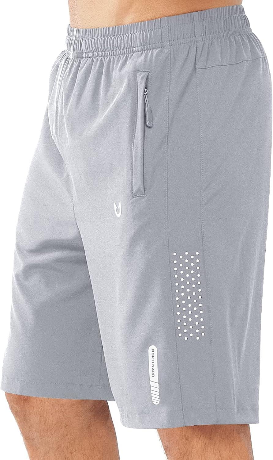 imageNORTHYARD Mens Athletic Running Shorts Quick Dry Workout Shorts 7quot 5quot 9quot Lightweight Sports Gym Basketball Tennis HikingGrey