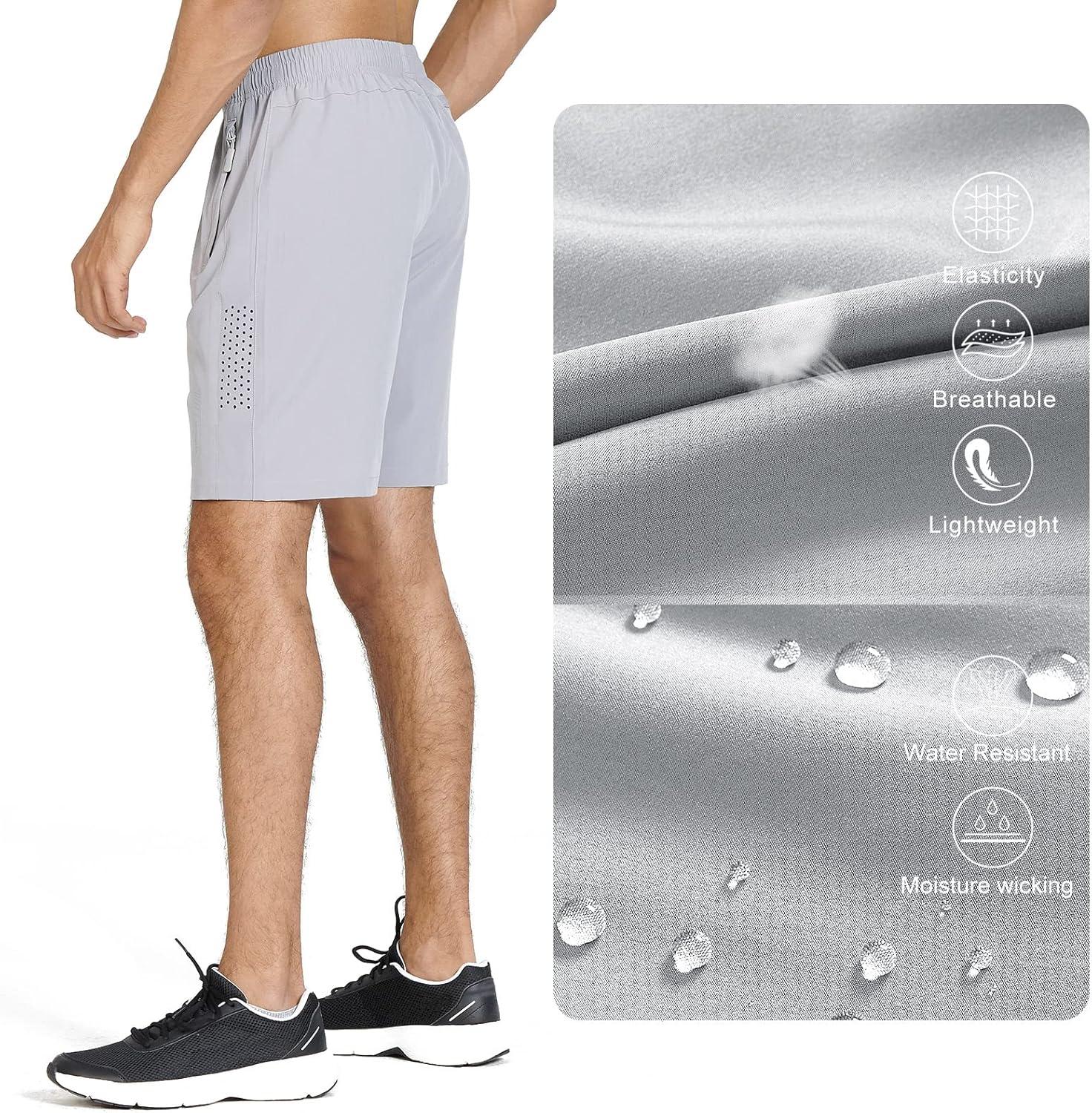 imageNORTHYARD Mens Athletic Running Shorts Quick Dry Workout Shorts 7quot 5quot 9quot Lightweight Sports Gym Basketball Tennis HikingGrey