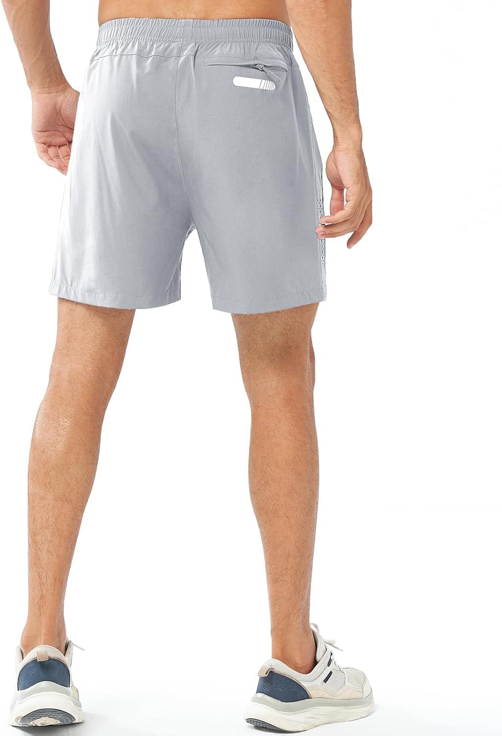 imageNORTHYARD Mens Athletic Running Shorts Quick Dry Workout Shorts 7quot 5quot 9quot Lightweight Sports Gym Basketball Tennis HikingGrey