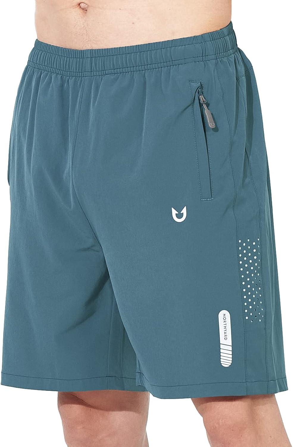 imageNORTHYARD Mens Athletic Running Shorts Quick Dry Workout Shorts 7quot 5quot 9quot Lightweight Sports Gym Basketball Tennis HikingGreyblue