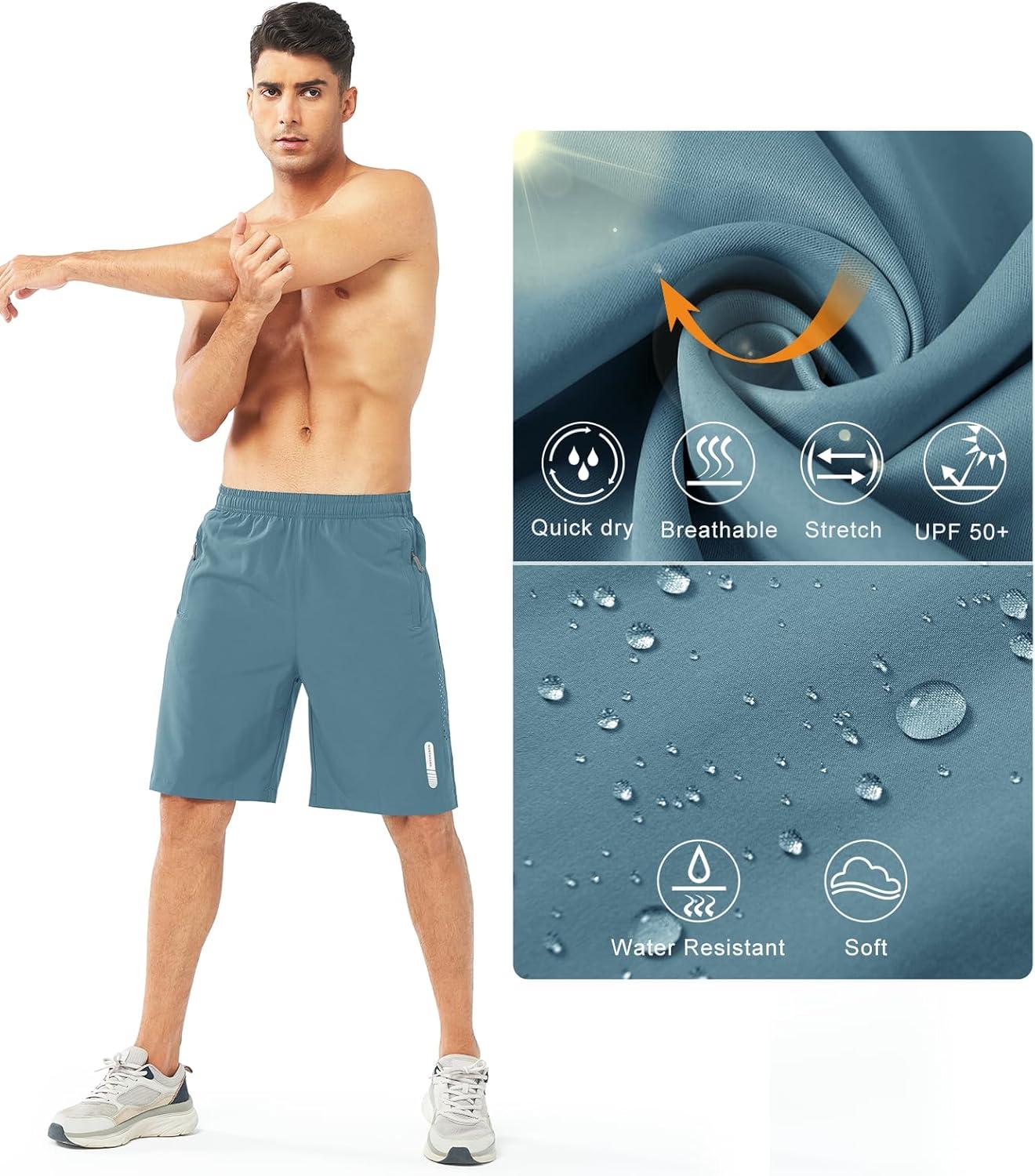imageNORTHYARD Mens Athletic Running Shorts Quick Dry Workout Shorts 7quot 5quot 9quot Lightweight Sports Gym Basketball Tennis HikingGreyblue