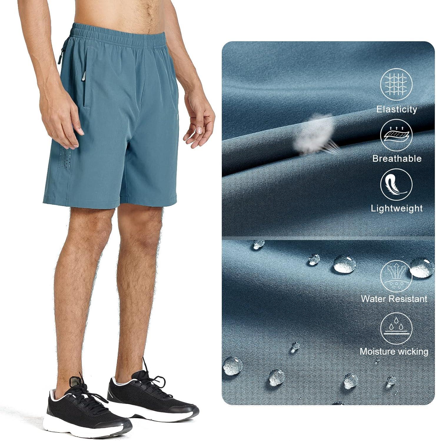 imageNORTHYARD Mens Athletic Running Shorts Quick Dry Workout Shorts 7quot 5quot 9quot Lightweight Sports Gym Basketball Tennis HikingGreyblue