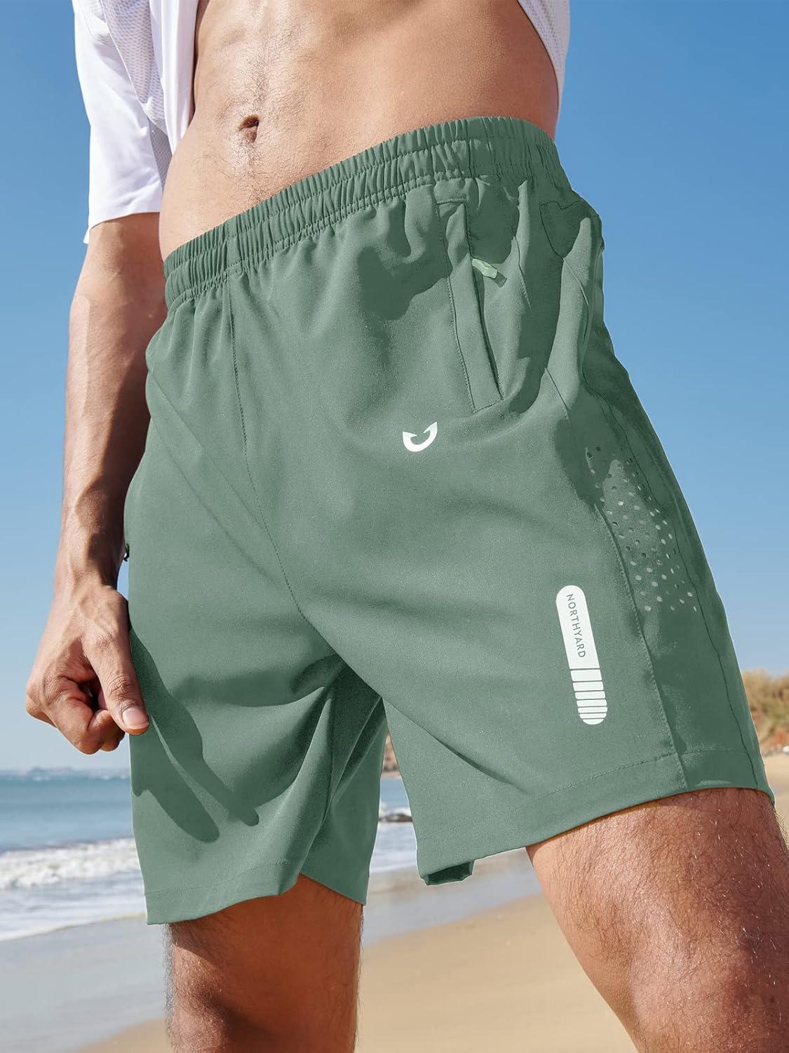 imageNORTHYARD Mens Athletic Running Shorts Quick Dry Workout Shorts 7quot 5quot 9quot Lightweight Sports Gym Basketball Tennis HikingLodenfrost