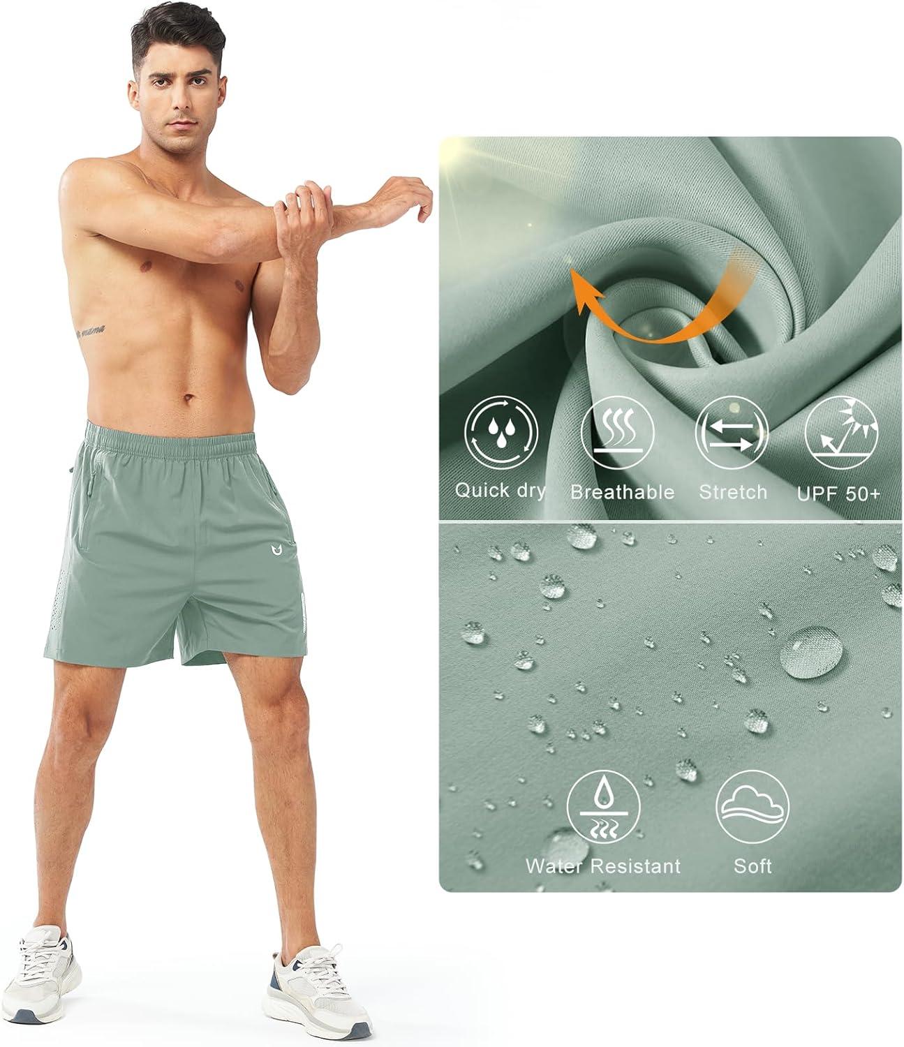 imageNORTHYARD Mens Athletic Running Shorts Quick Dry Workout Shorts 7quot 5quot 9quot Lightweight Sports Gym Basketball Tennis HikingLodenfrost