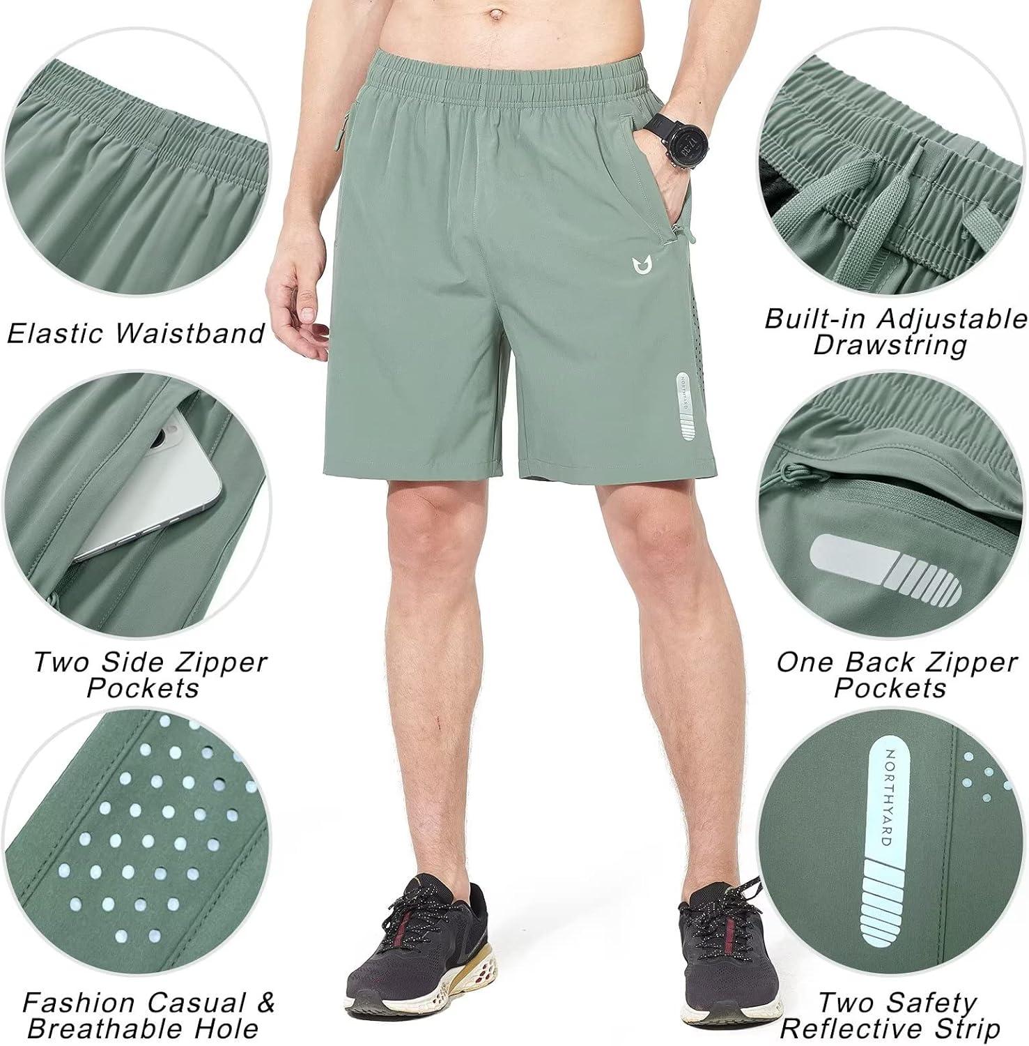imageNORTHYARD Mens Athletic Running Shorts Quick Dry Workout Shorts 7quot 5quot 9quot Lightweight Sports Gym Basketball Tennis HikingLodenfrost