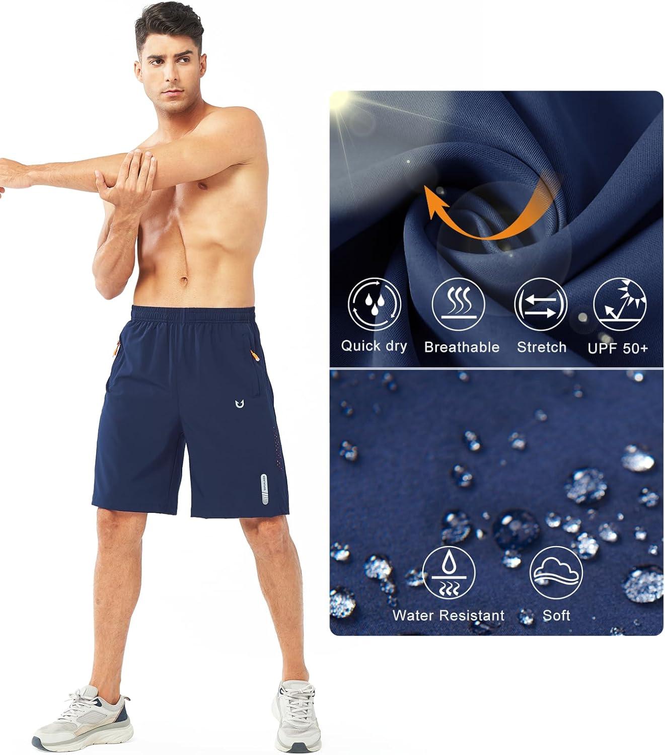 imageNORTHYARD Mens Athletic Running Shorts Quick Dry Workout Shorts 7quot 5quot 9quot Lightweight Sports Gym Basketball Tennis HikingNavy