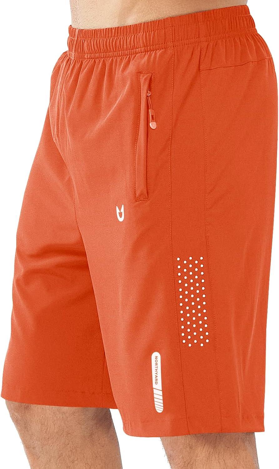 imageNORTHYARD Mens Athletic Running Shorts Quick Dry Workout Shorts 7quot 5quot 9quot Lightweight Sports Gym Basketball Tennis HikingOrange