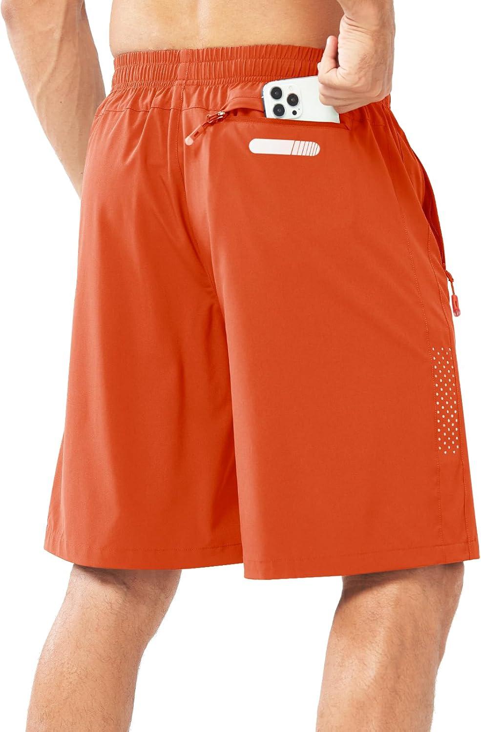 imageNORTHYARD Mens Athletic Running Shorts Quick Dry Workout Shorts 7quot 5quot 9quot Lightweight Sports Gym Basketball Tennis HikingOrange