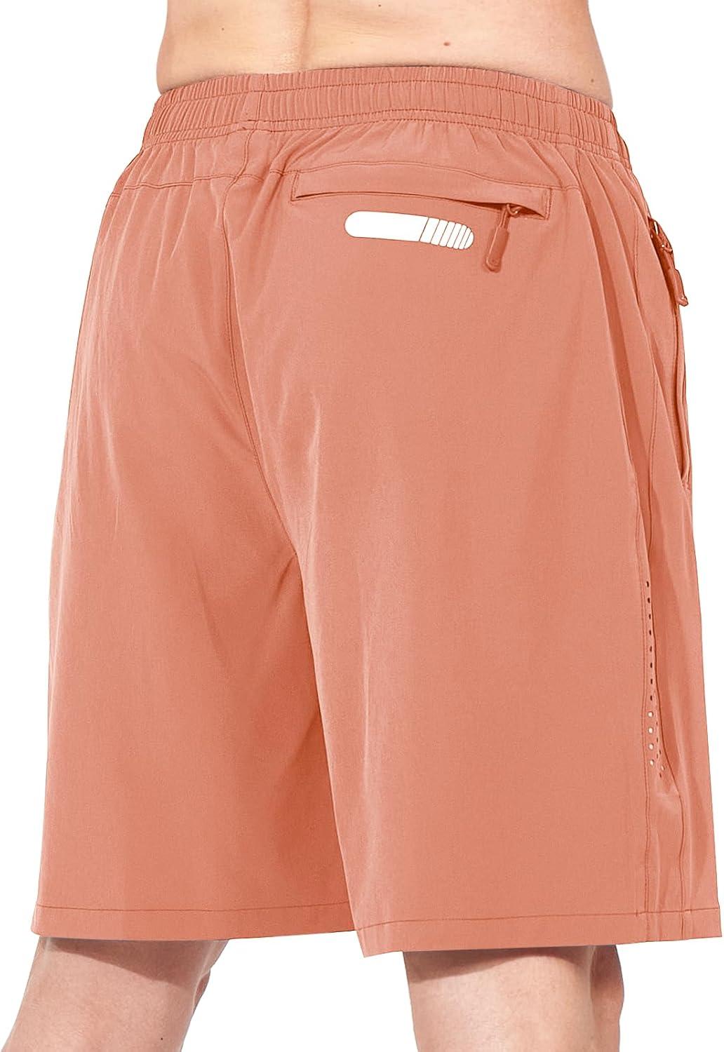 imageNORTHYARD Mens Athletic Running Shorts Quick Dry Workout Shorts 7quot 5quot 9quot Lightweight Sports Gym Basketball Tennis HikingPinkorange