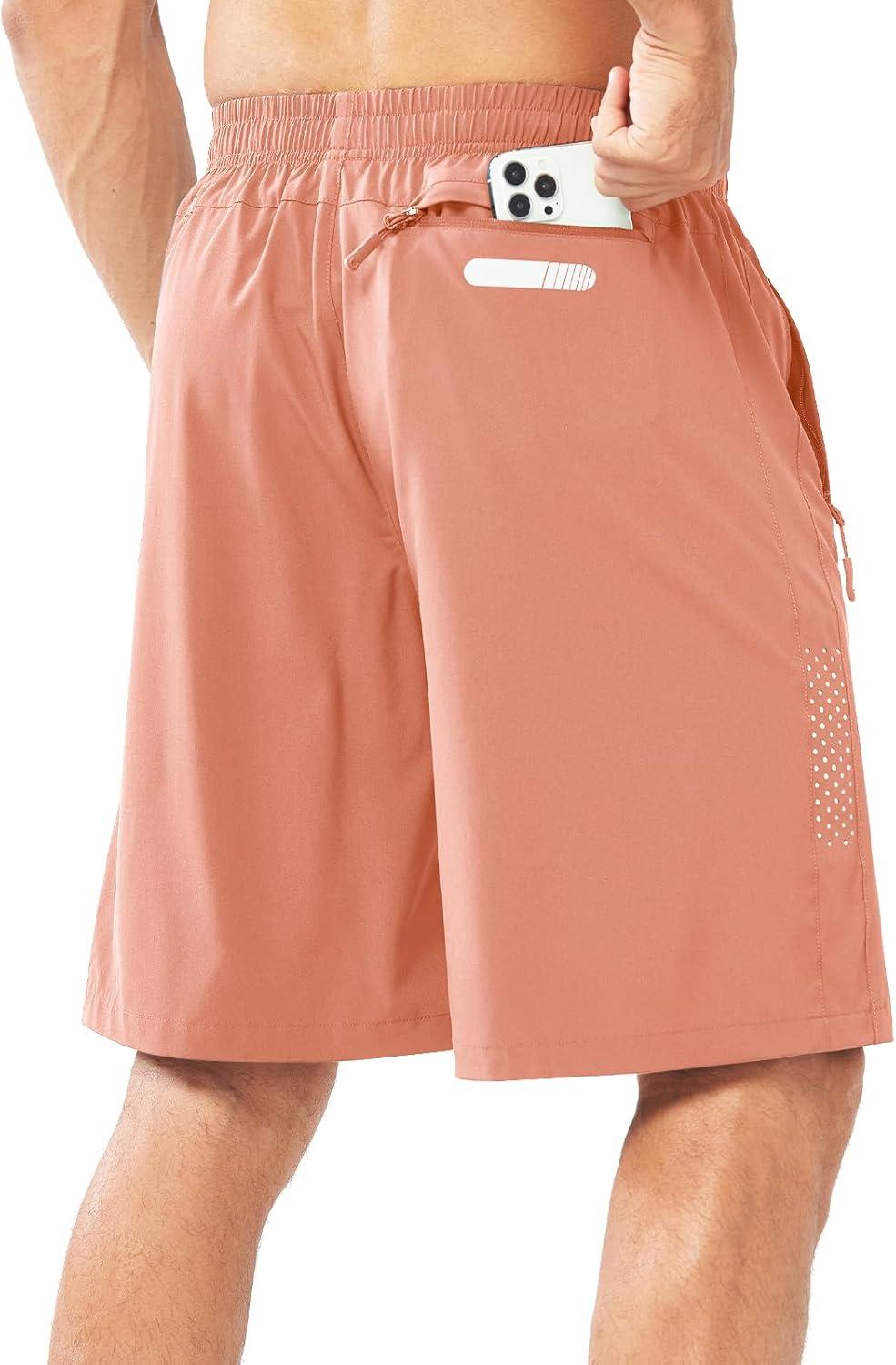 imageNORTHYARD Mens Athletic Running Shorts Quick Dry Workout Shorts 7quot 5quot 9quot Lightweight Sports Gym Basketball Tennis HikingPinkorange