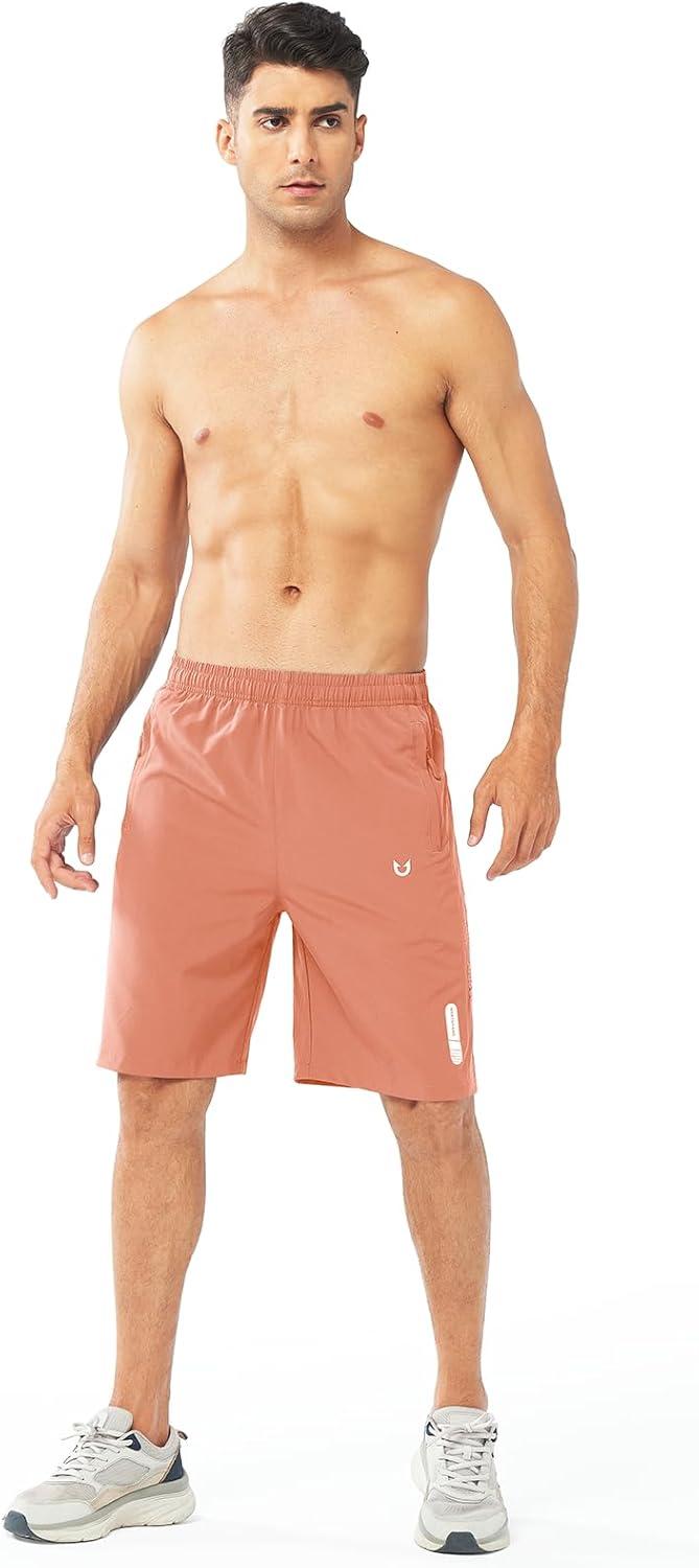 imageNORTHYARD Mens Athletic Running Shorts Quick Dry Workout Shorts 7quot 5quot 9quot Lightweight Sports Gym Basketball Tennis HikingPinkorange