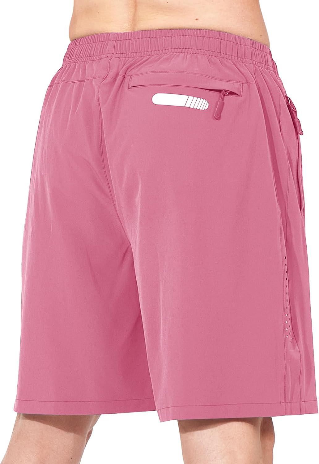 imageNORTHYARD Mens Athletic Running Shorts Quick Dry Workout Shorts 7quot 5quot 9quot Lightweight Sports Gym Basketball Tennis HikingPowderpink