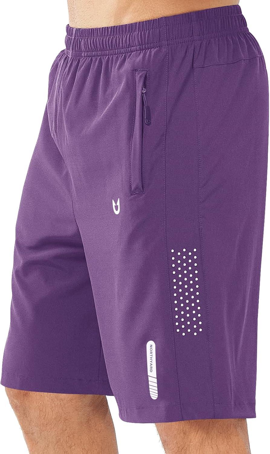 imageNORTHYARD Mens Athletic Running Shorts Quick Dry Workout Shorts 7quot 5quot 9quot Lightweight Sports Gym Basketball Tennis HikingPurple