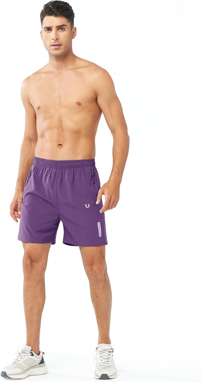 imageNORTHYARD Mens Athletic Running Shorts Quick Dry Workout Shorts 7quot 5quot 9quot Lightweight Sports Gym Basketball Tennis HikingPurple