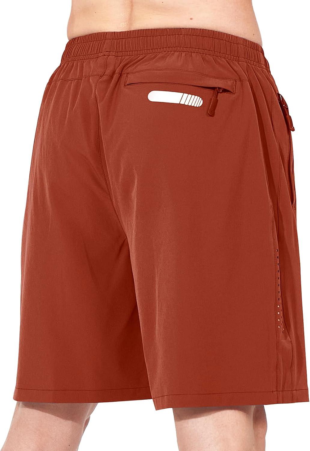 imageNORTHYARD Mens Athletic Running Shorts Quick Dry Workout Shorts 7quot 5quot 9quot Lightweight Sports Gym Basketball Tennis HikingRedclay