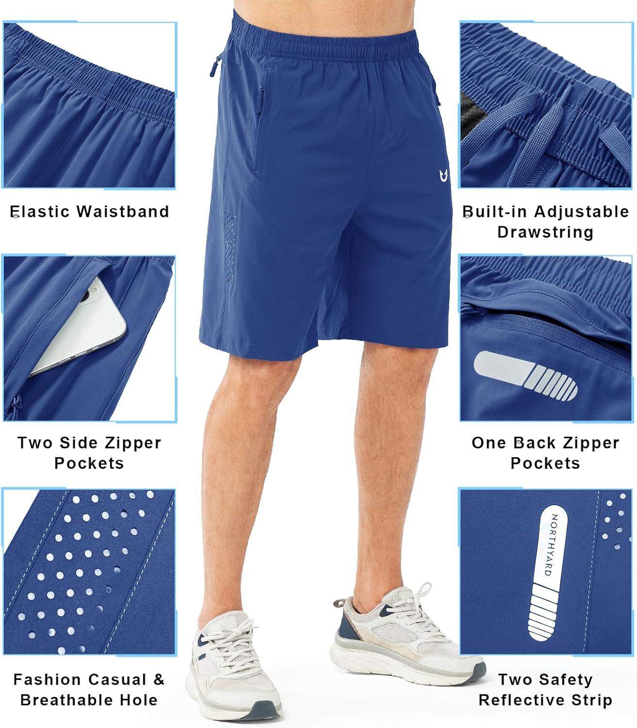 imageNORTHYARD Mens Athletic Running Shorts Quick Dry Workout Shorts 7quot 5quot 9quot Lightweight Sports Gym Basketball Tennis HikingRoyalblue