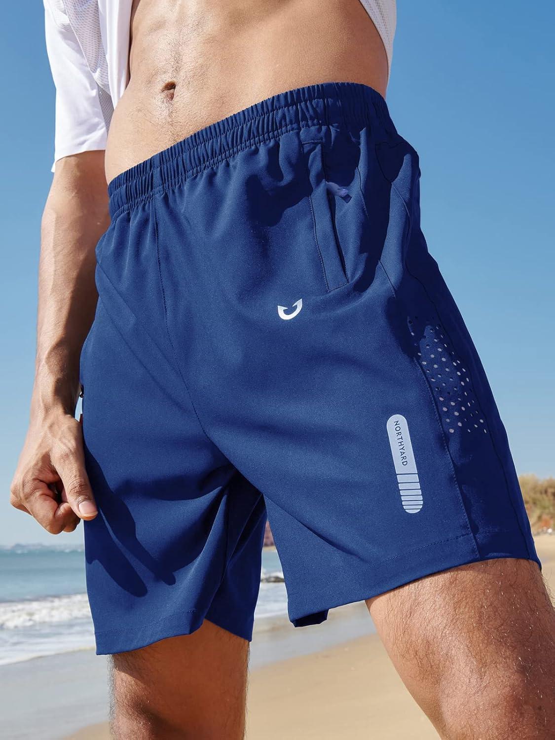 imageNORTHYARD Mens Athletic Running Shorts Quick Dry Workout Shorts 7quot 5quot 9quot Lightweight Sports Gym Basketball Tennis HikingRoyalblue