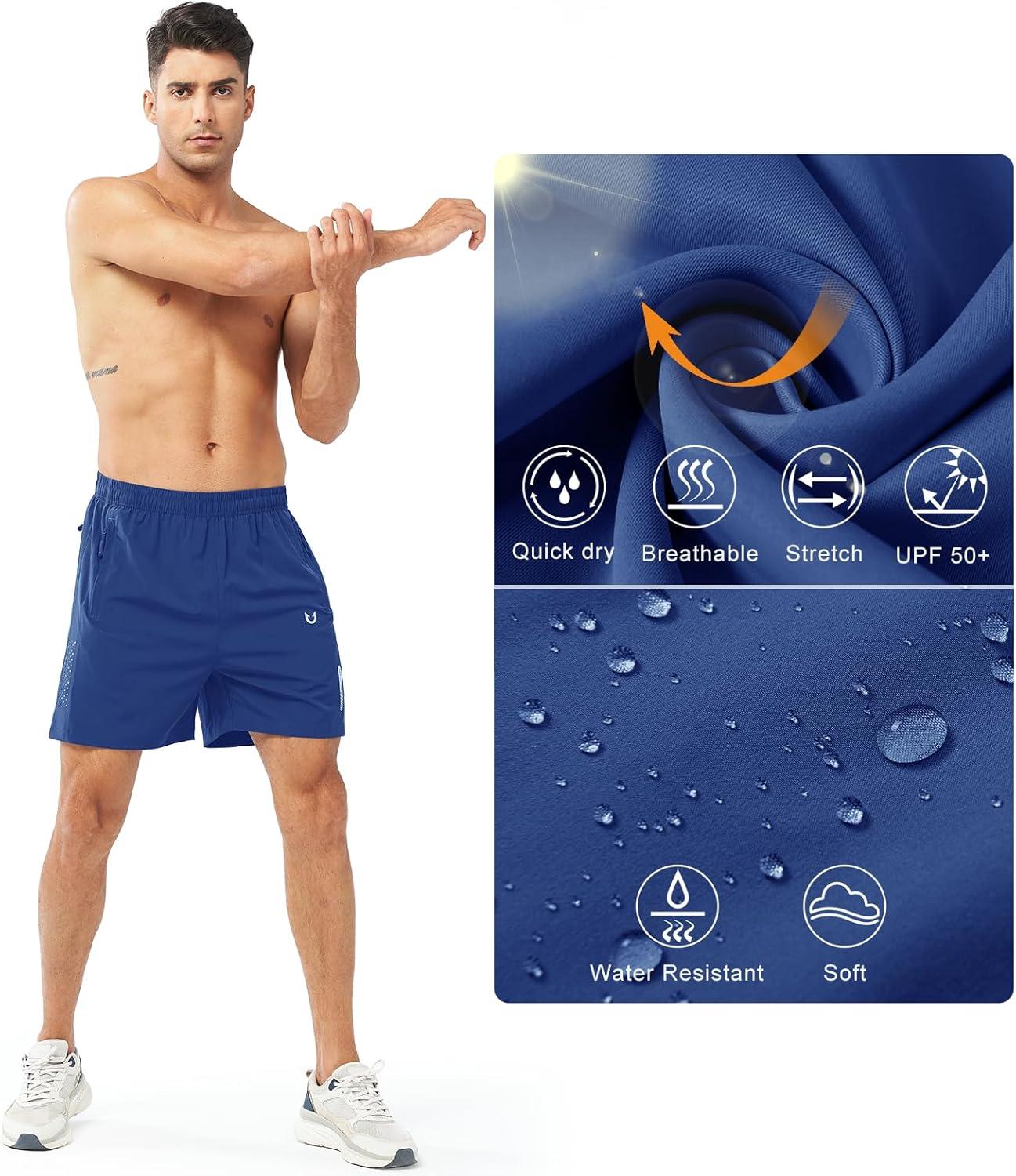 imageNORTHYARD Mens Athletic Running Shorts Quick Dry Workout Shorts 7quot 5quot 9quot Lightweight Sports Gym Basketball Tennis HikingRoyalblue