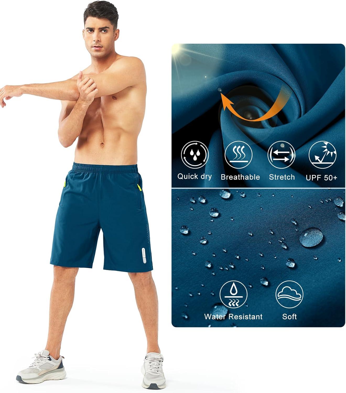 imageNORTHYARD Mens Athletic Running Shorts Quick Dry Workout Shorts 7quot 5quot 9quot Lightweight Sports Gym Basketball Tennis HikingSeablue