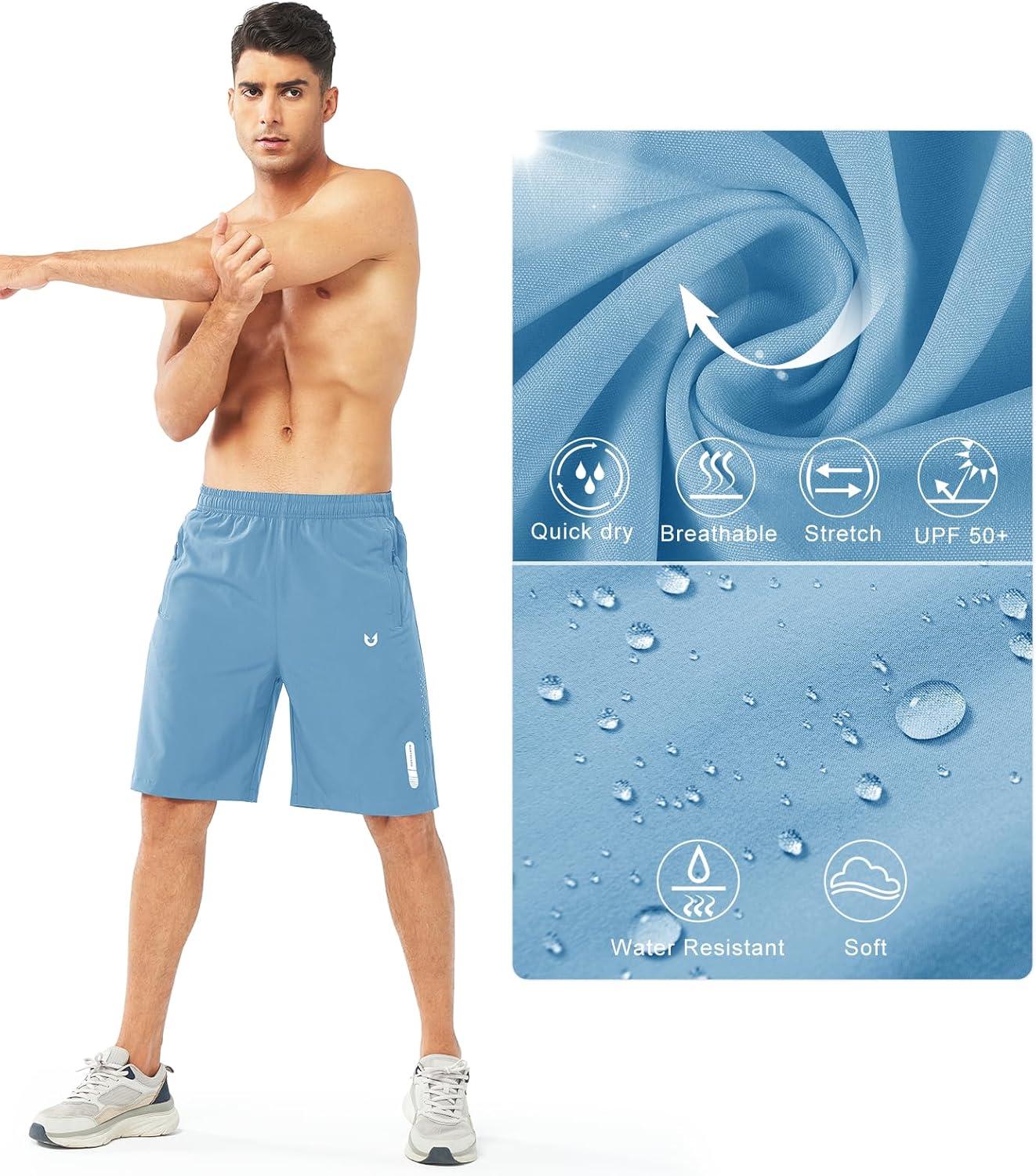 imageNORTHYARD Mens Athletic Running Shorts Quick Dry Workout Shorts 7quot 5quot 9quot Lightweight Sports Gym Basketball Tennis HikingSkyblue