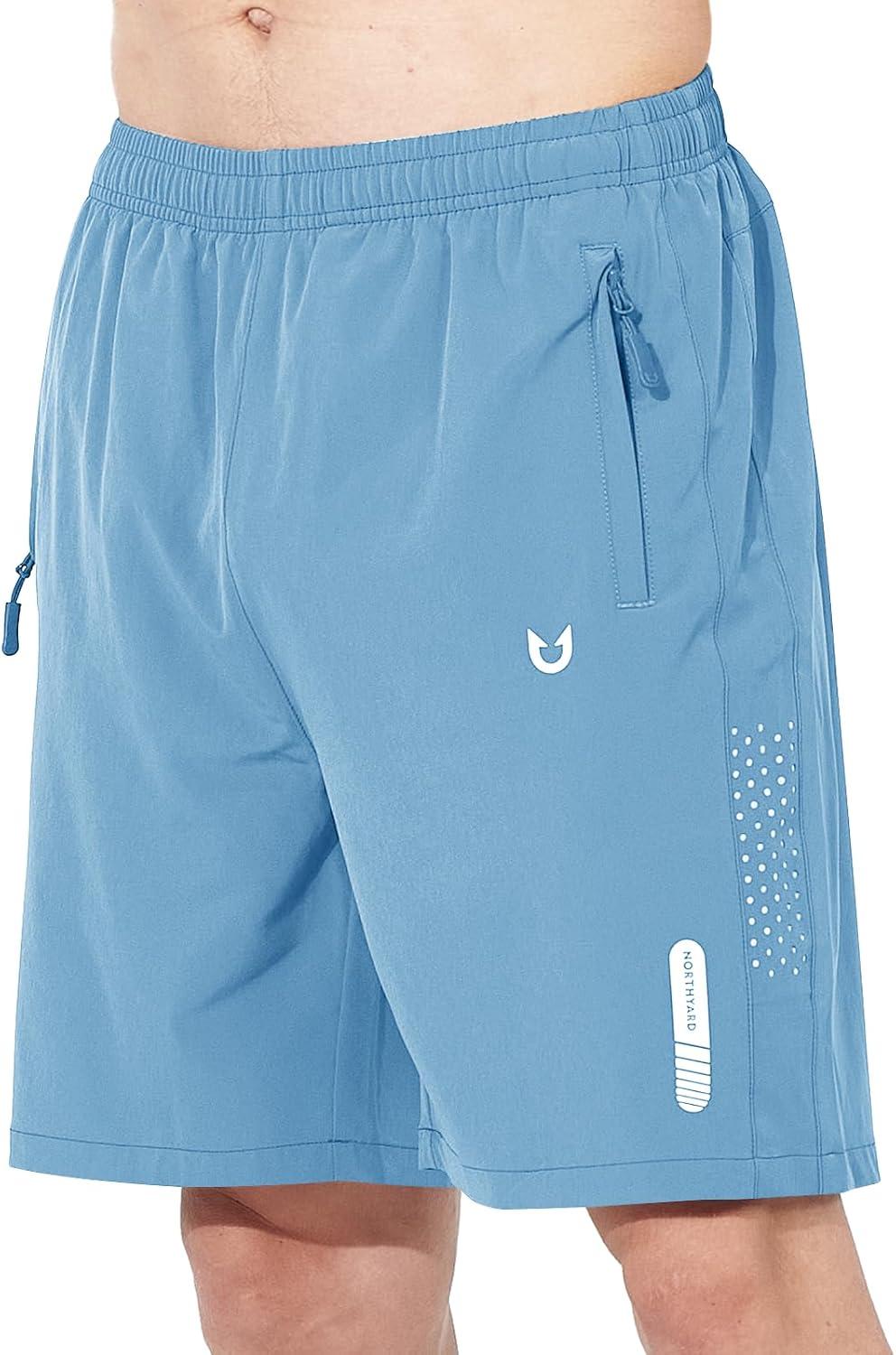 imageNORTHYARD Mens Athletic Running Shorts Quick Dry Workout Shorts 7quot 5quot 9quot Lightweight Sports Gym Basketball Tennis HikingSkyblue