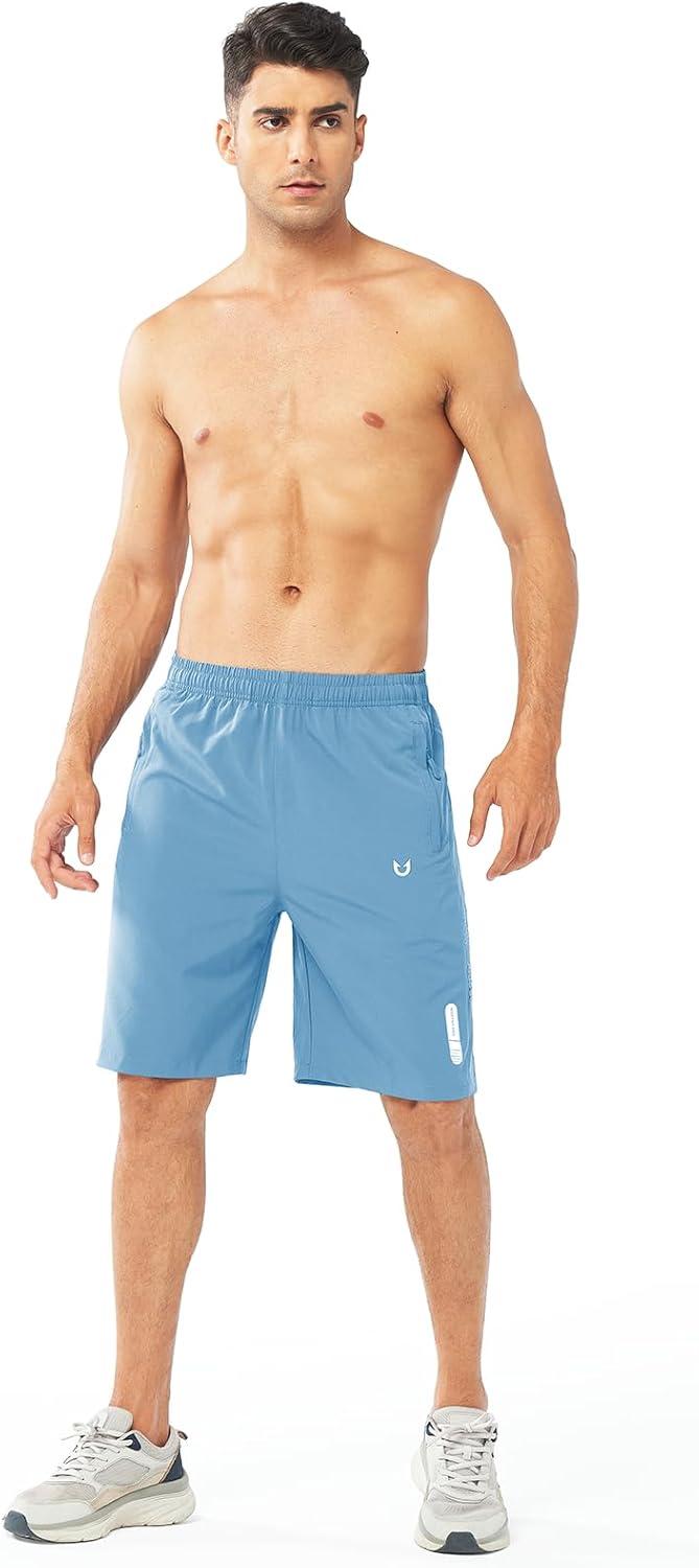 imageNORTHYARD Mens Athletic Running Shorts Quick Dry Workout Shorts 7quot 5quot 9quot Lightweight Sports Gym Basketball Tennis HikingSkyblue